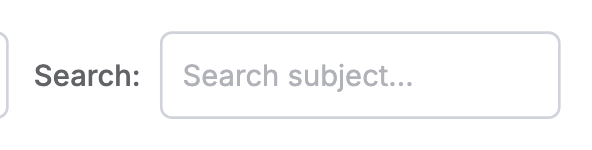 The Search text input, showing its placeholder text